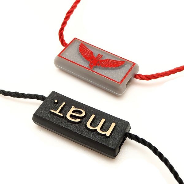 廠家批發(fā)新款通用服裝吊粒吊繩 衣服箱包商標吊?？擅赓Mlogo設計