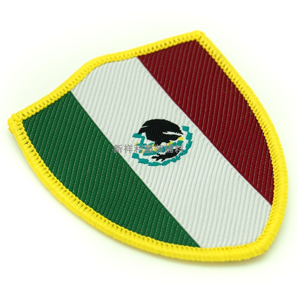 廠家批發(fā)定制繡花章DIY標(biāo)簽高密度商標(biāo)批發(fā)背魔術(shù)貼便攜補丁貼