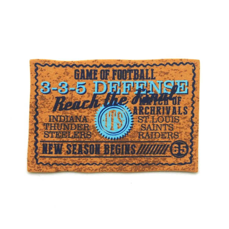 源頭廠家供應五金皮標 數(shù)碼印刷時尚男女裝PU皮牌 可定制LOGO